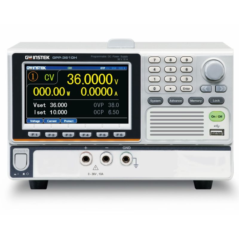 Nguồn DC lập trình một kênh GW INSTEK GPP-3610H (CH1, 36V/10A)